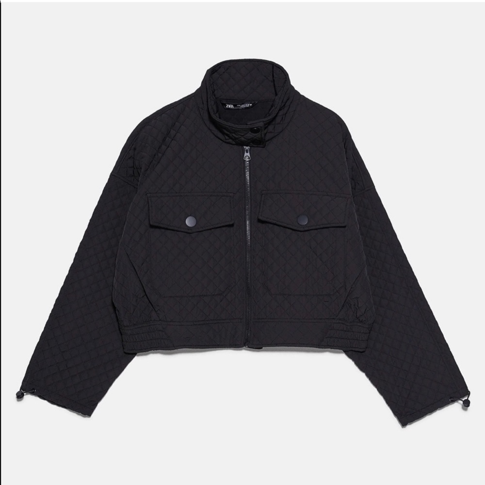 NWT Zara 2-Piece Trafaluc Quilted Jacket and Shorts Set - Picture 3 of 8